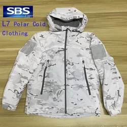 Abrigo táctico polar antifrío L7 camuflaje para nieve invierno