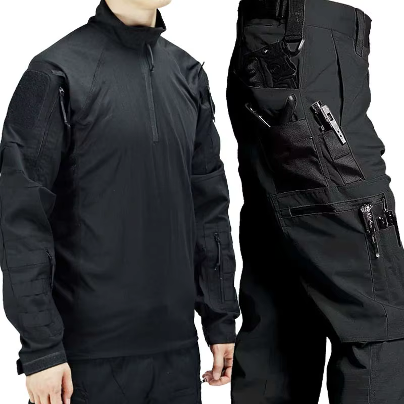 Uniforme táctico de combate sudadera con capucha y pantalón cargo - imagen 5