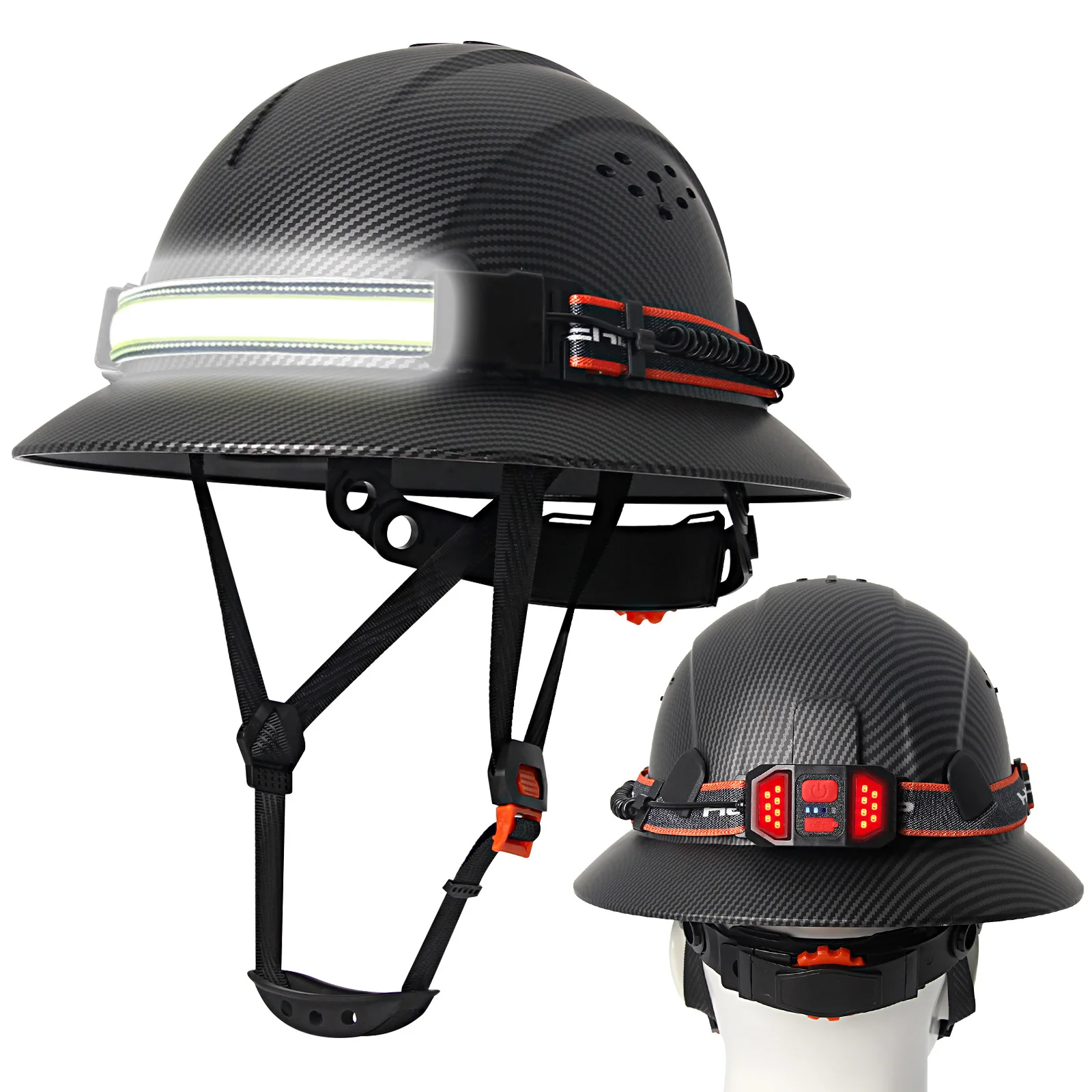 Casco táctico ligero con luz LED anticolisión transpirable CE