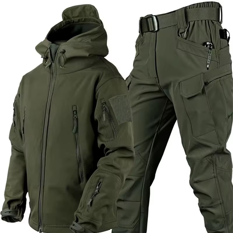 Chaqueta táctica forro polar impermeable hombre otoño-invierno - imagen 4