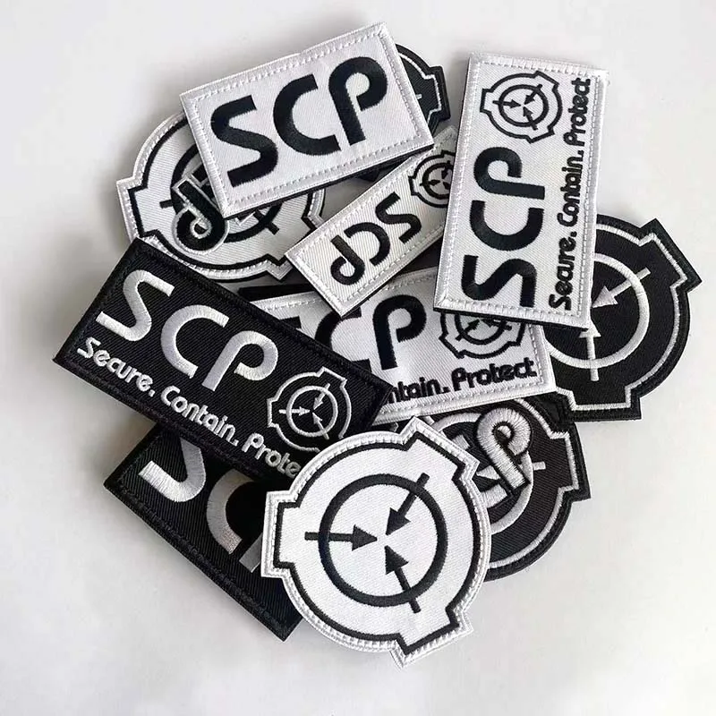 Parche táctico bordado SCP Foundation reflectante para mochila - imagen 2