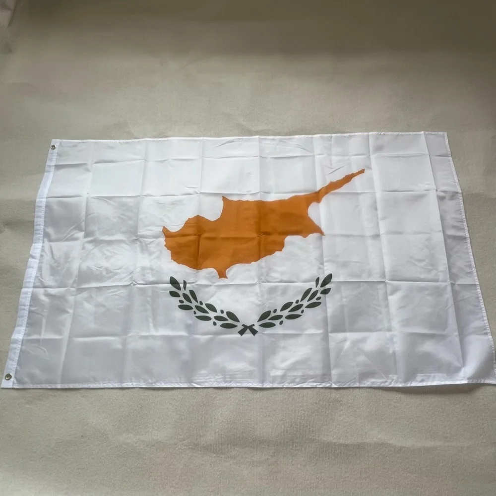 Bandera de Chipre en poliéster para colgar decoración táctica