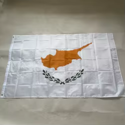 Bandera de Chipre en poliéster para colgar decoración táctica