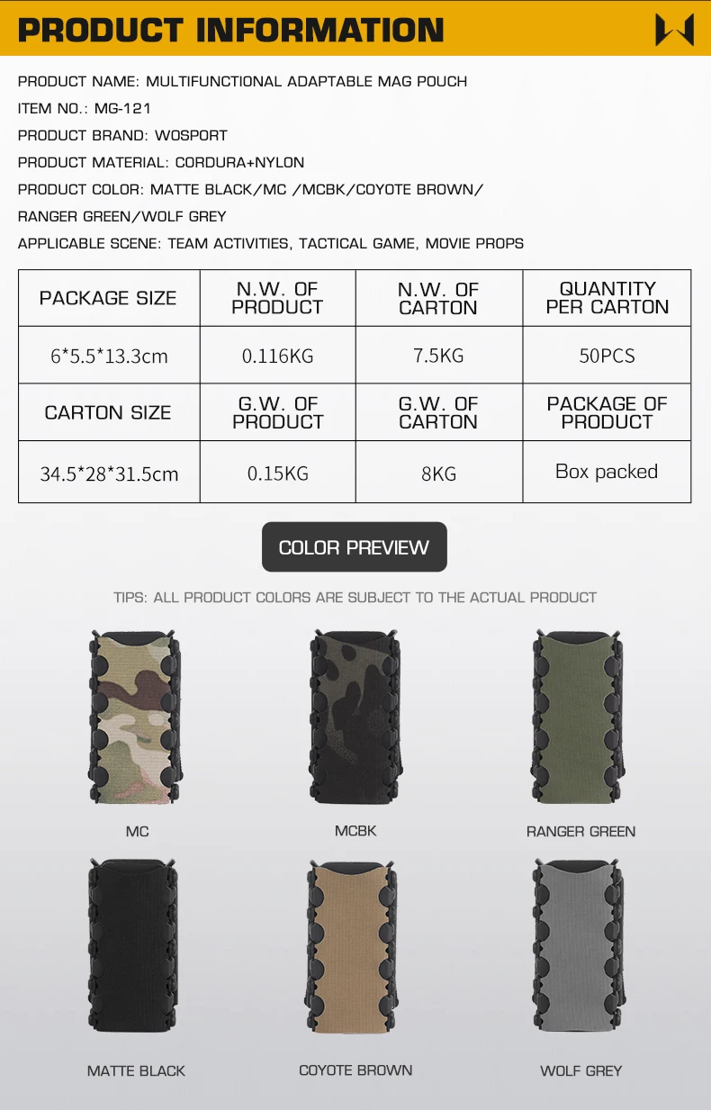 Detalle del sistema de fijación MOLLE de la bolsa