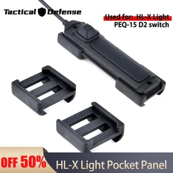 HL-X y PEQ-15 Panel táctico para linterna táctica riel Picatinny M-Lok