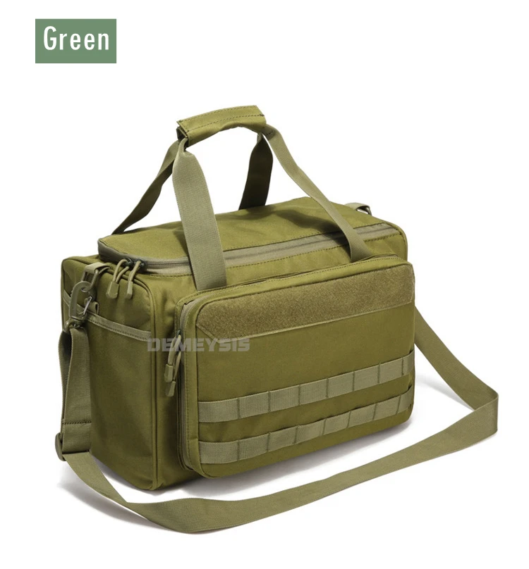Vista general de la bolsa táctica para hombro