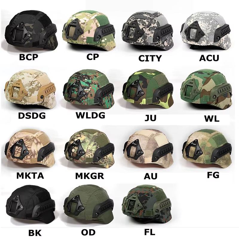 MICH2000 Cubierta táctica para casco en camuflaje ripstop resistente - imagen 4