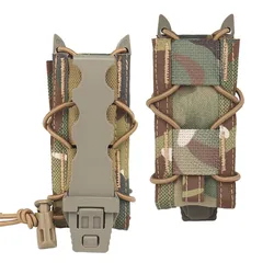 Funda táctica para revistas 9mm con MOLLE y cuchillo - linterna