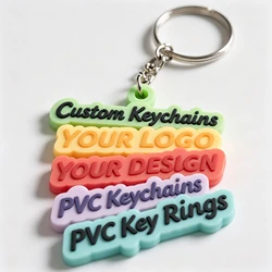 Llavero táctico de PVC personalizado con logotipo y texto