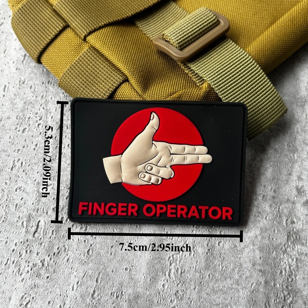 Parche táctico PVC 3D operador con gancho y bucle, brazalete - imagen 4