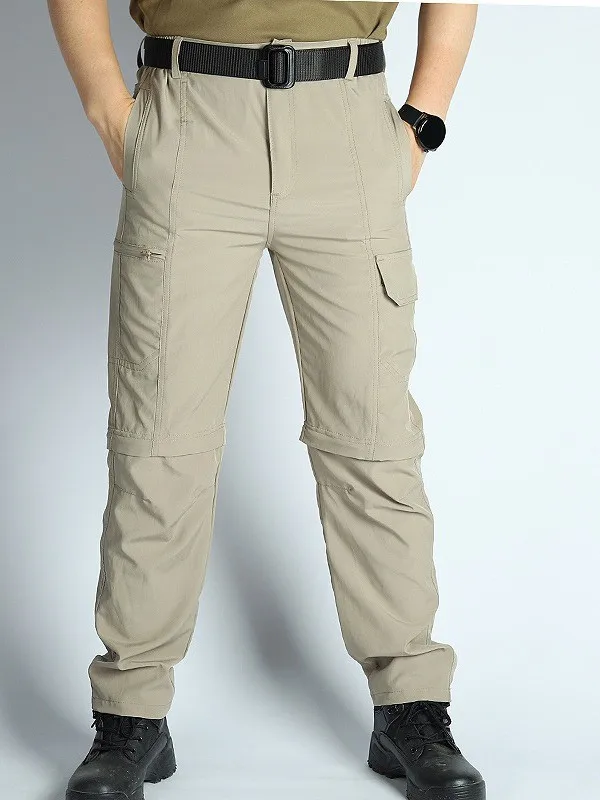 Pantalones de senderismo desmontables impermeables secado rápido - imagen 5