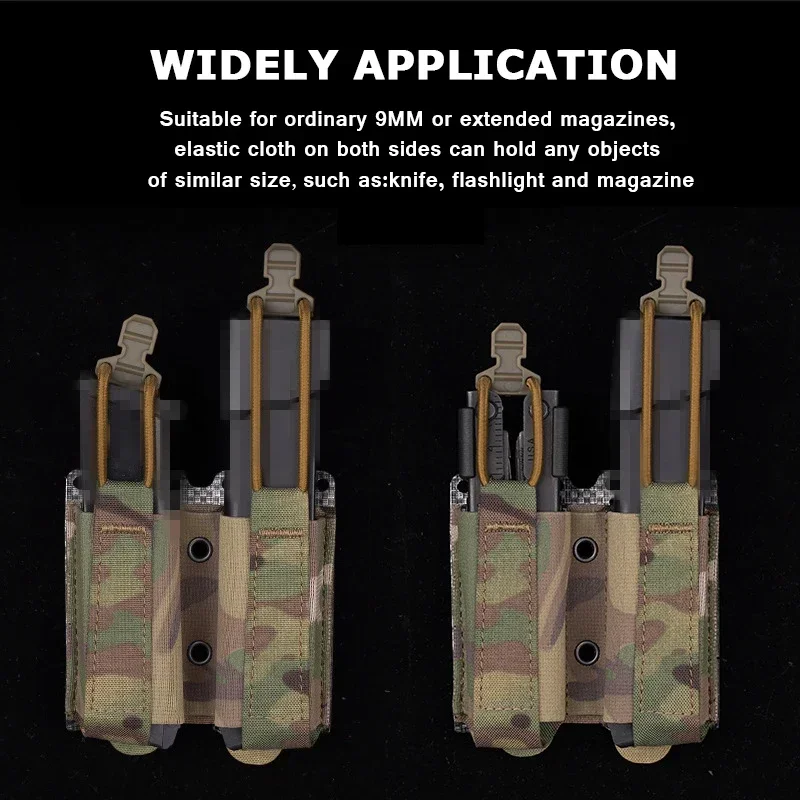 Portacargador MOLLE para pistolas, fijación táctica modular – caza - imagen 5