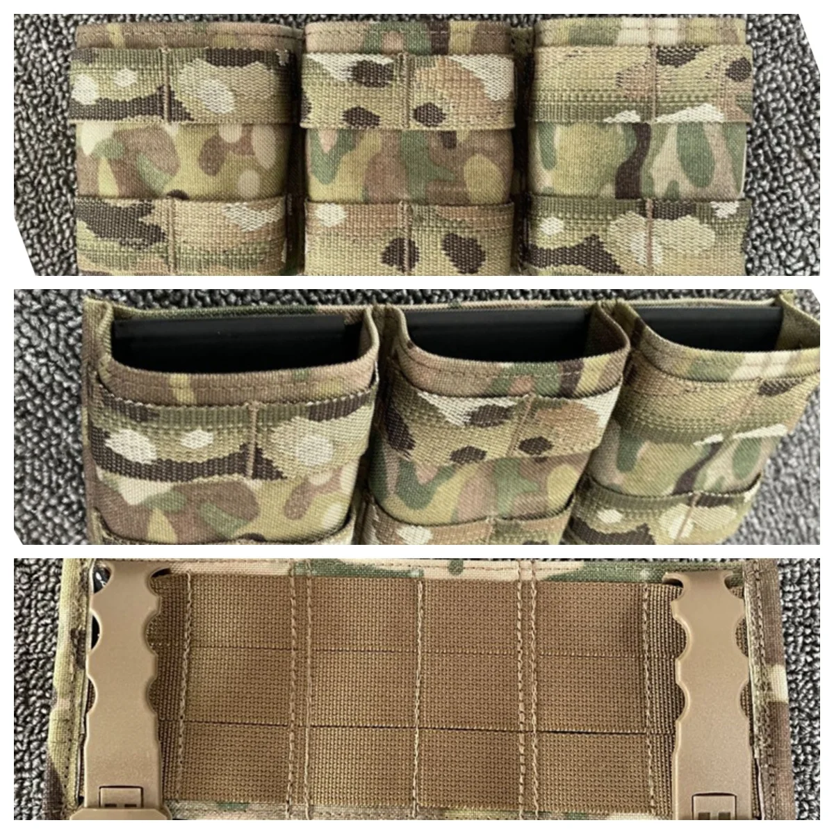 Bolsa para cargadores M4 MOLLE liberación rápida canguro lateral
