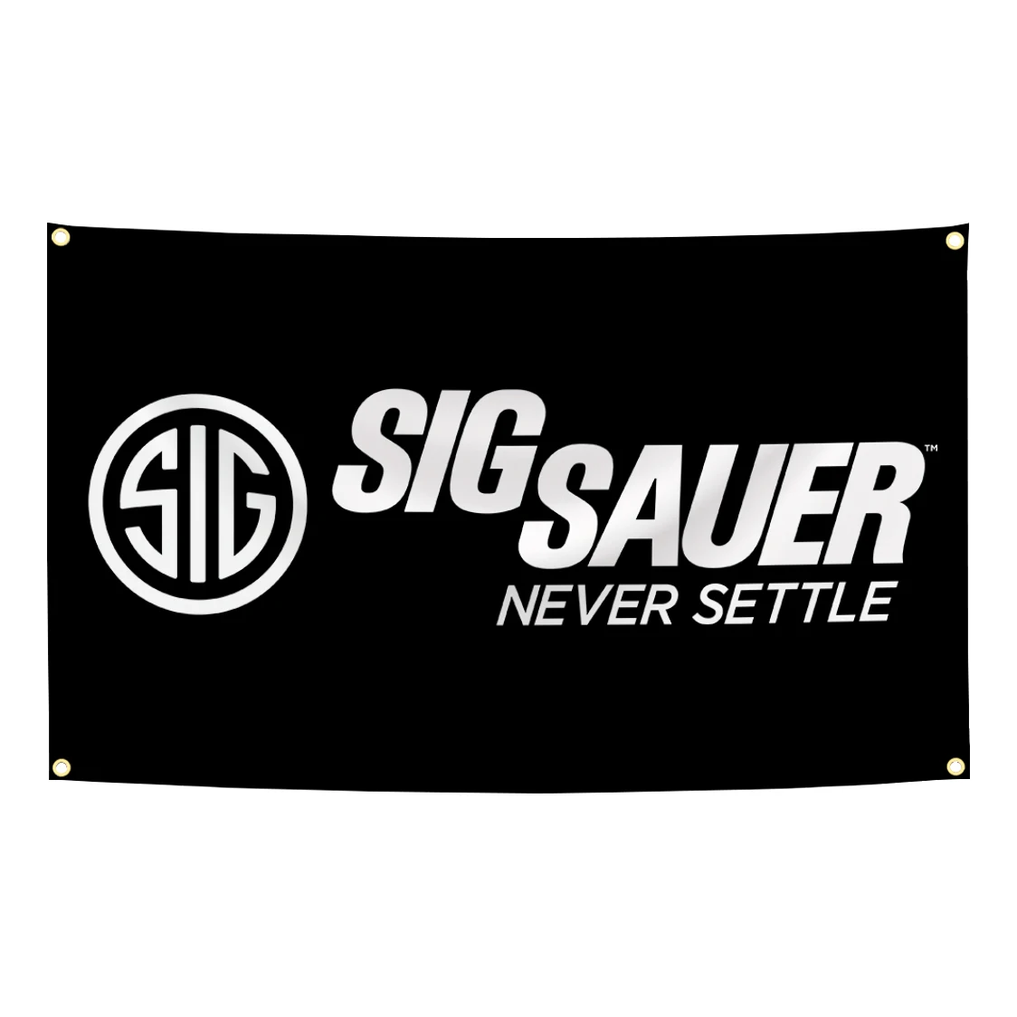 Sig Sauer bandera de poliéster estampado digital para pared exterior - imagen 3