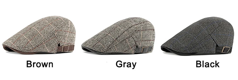 Detalle del ajuste trasero de la gorra Newsboy