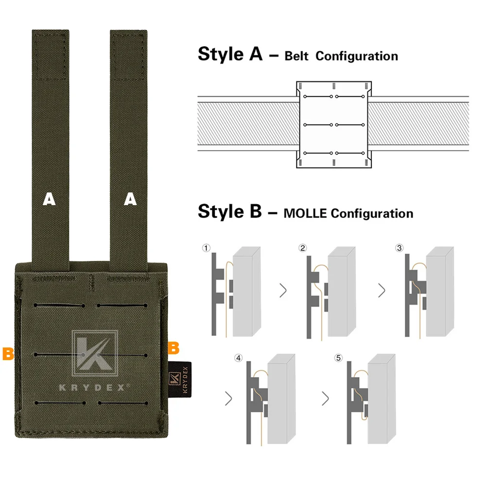 KRYDEX Bolsa táctica MOLLE Frag Grenad para EDC y cinturón - imagen 3