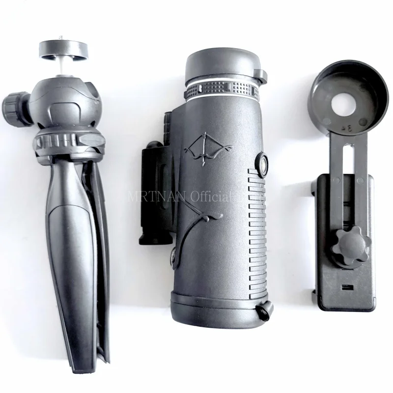 Telescopio monocular con prisma Bak4, trípode y pinza para móvil - imagen 3