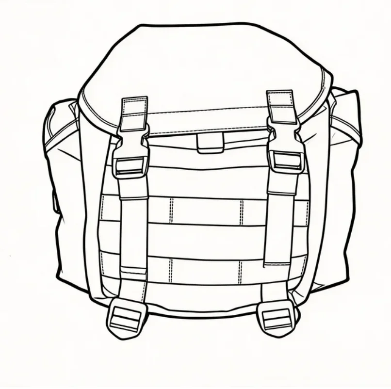Bolsa táctica MOLLE de nylon para cinturón y asalto al aire libre - imagen 2