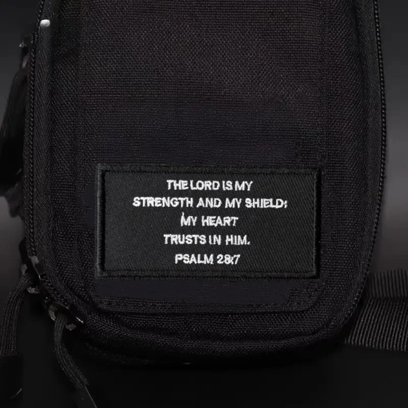 Parche táctico bordado PSALM con velcro para mochila y uniforme - imagen 2