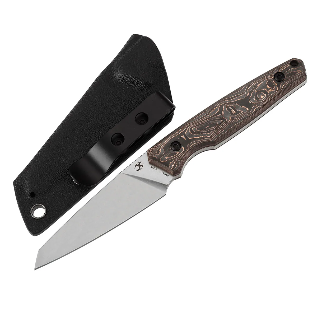 Cuchillo Kansept G011 Parr con hoja fija y mango de fibra de carbono