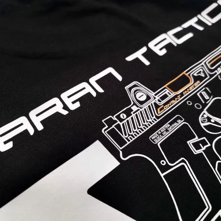 Camiseta táctica manga corta cuello redondo estampado americano - imagen 2