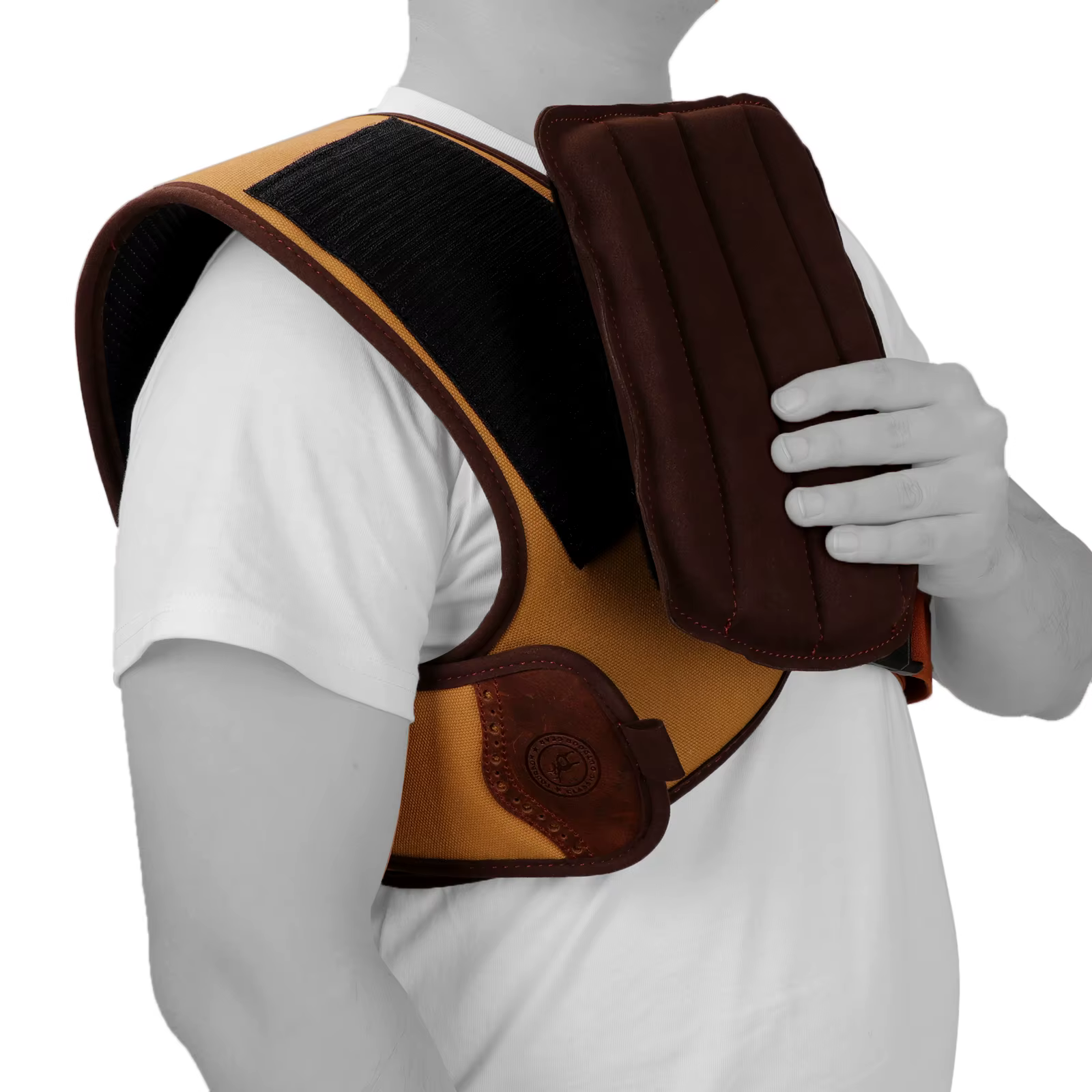 Tourbon protector acolchado hombros – Reductor recoil lona para escopeta