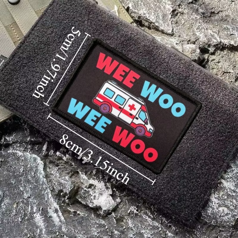 Parche táctico moral ambulancia con velcro gancho y bucle - imagen 5