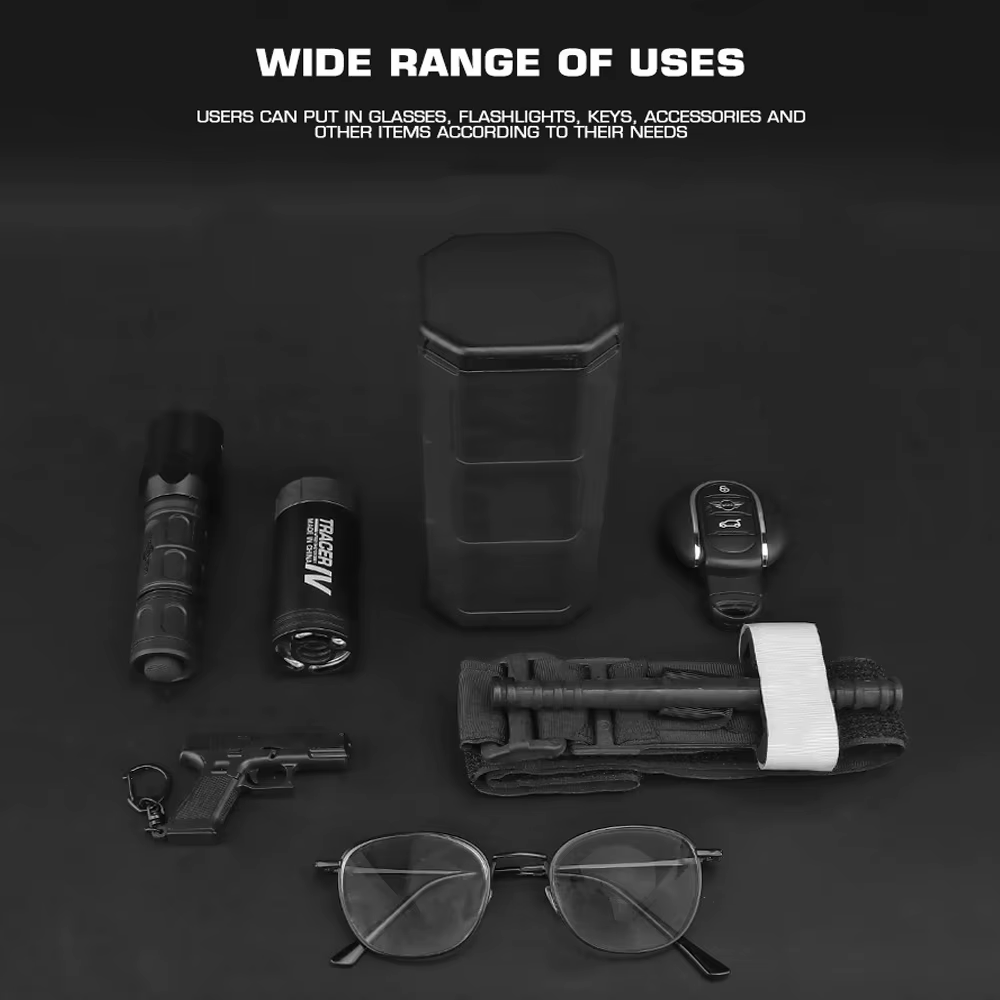 Estuche táctico MOLLE rígido multicompartimento – herramientas y accesorios - imagen 2