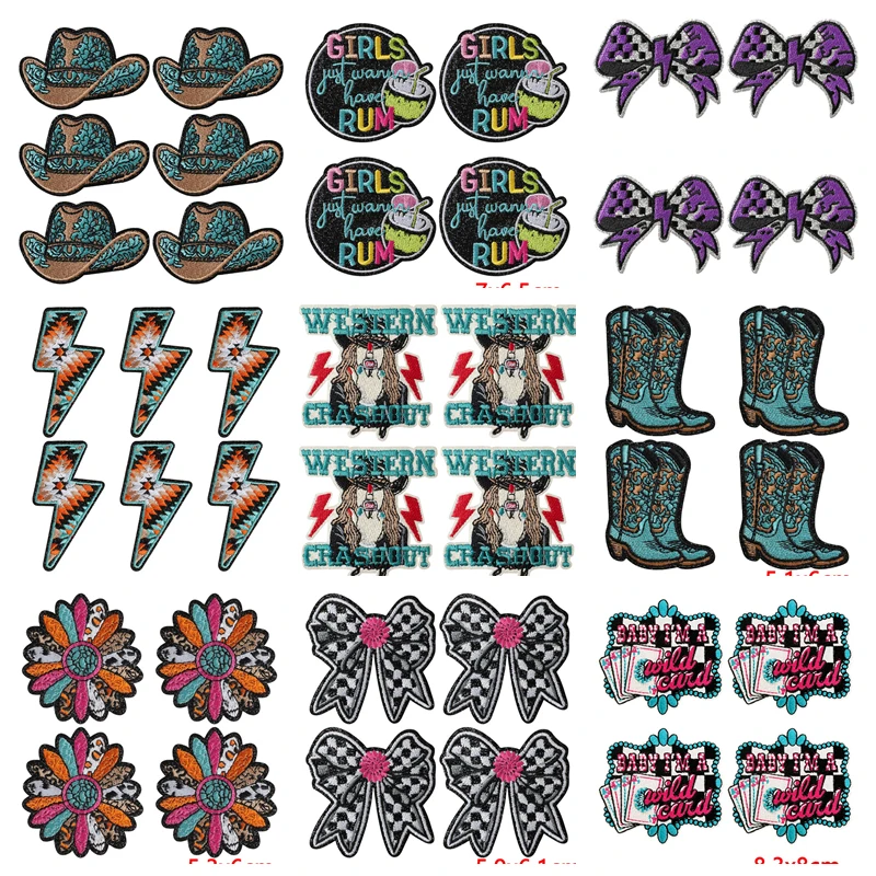 Parches termoadhesivos vaqueros con diseños western