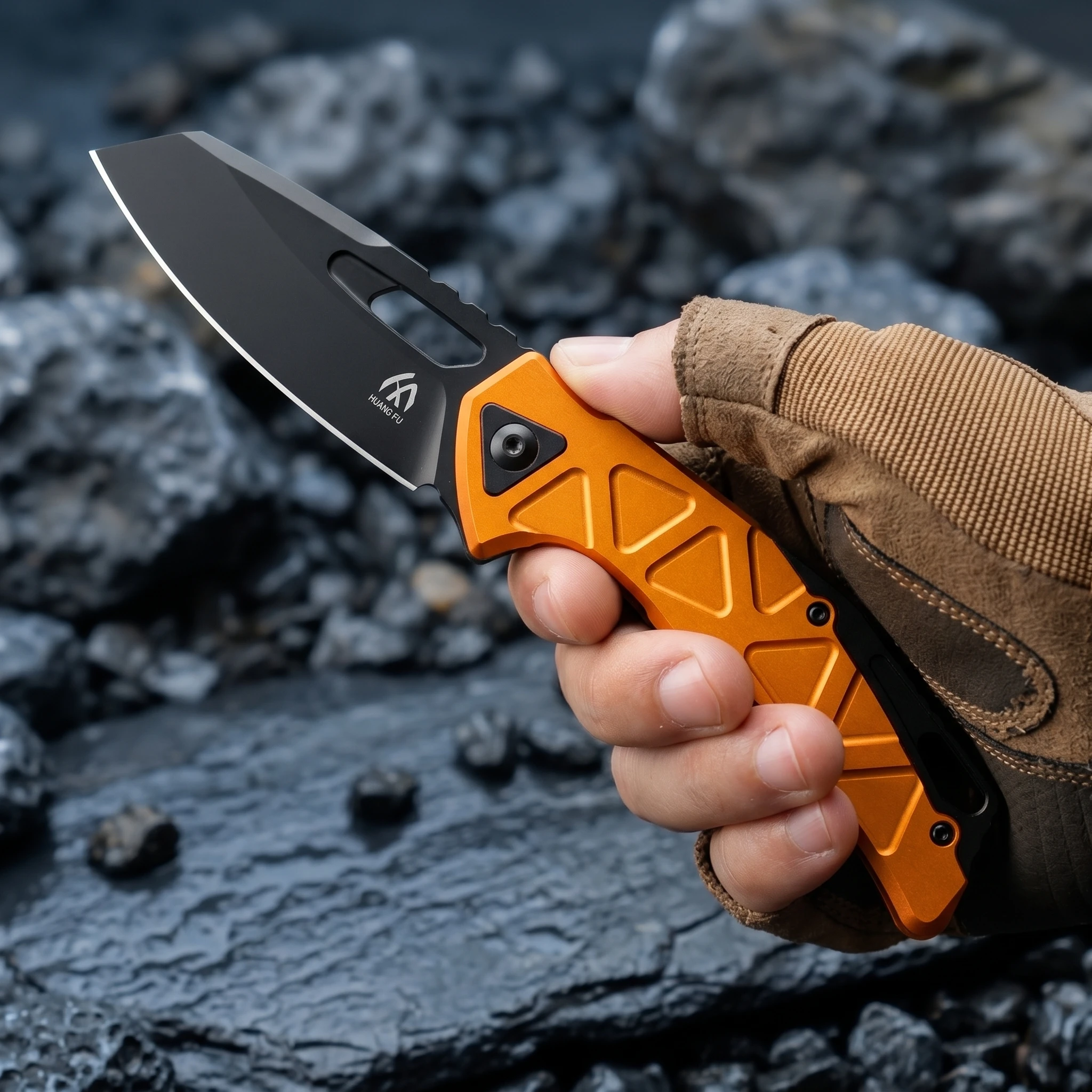 Cuchillo plegable multifunción para acampada y supervivencia - imagen 5