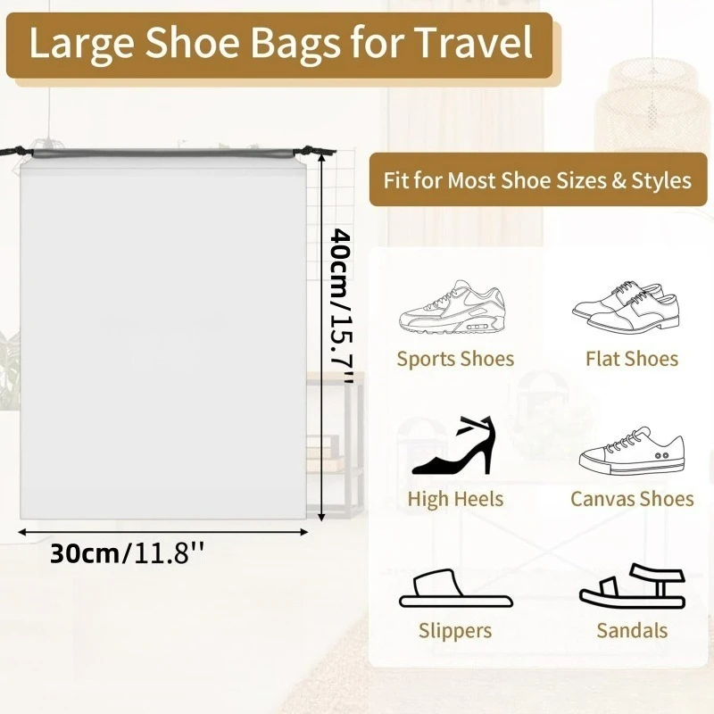 Saco impermeable bolsa de almacenamiento mate portátil con cordón - imagen 3