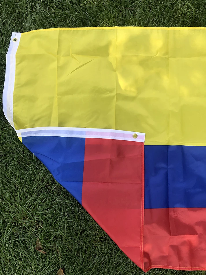 Vista trasera de la bandera