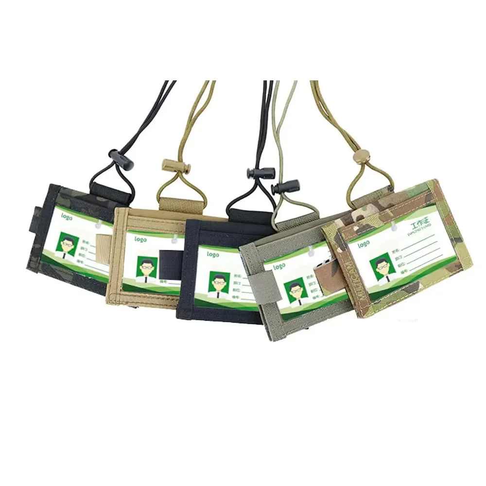 Fona táctica identificativa ajustable con velcro – Multiusos para tarjetas - imagen 2