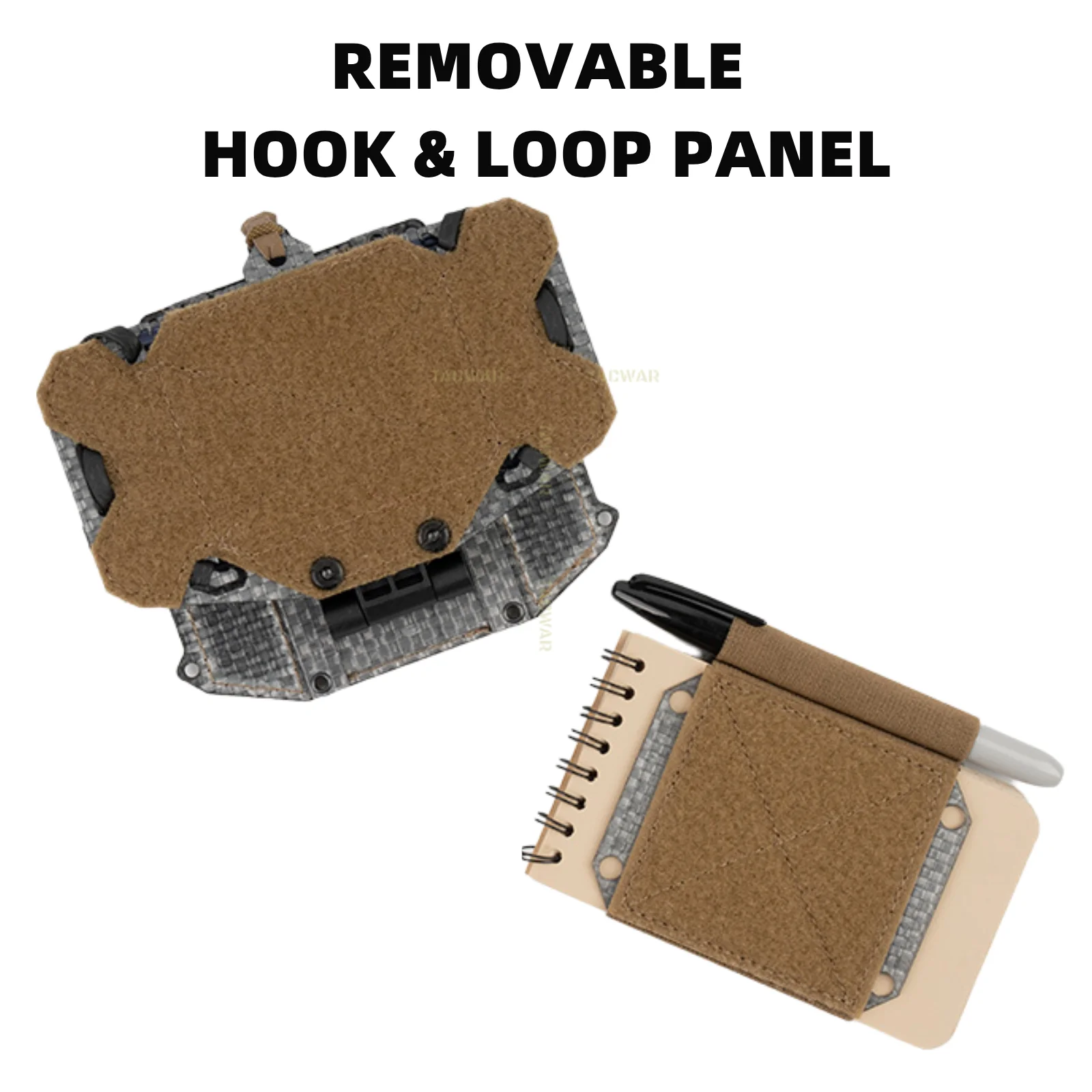 Soporte táctico para móvil con tablero plegable y velcro para airsoft - imagen 3