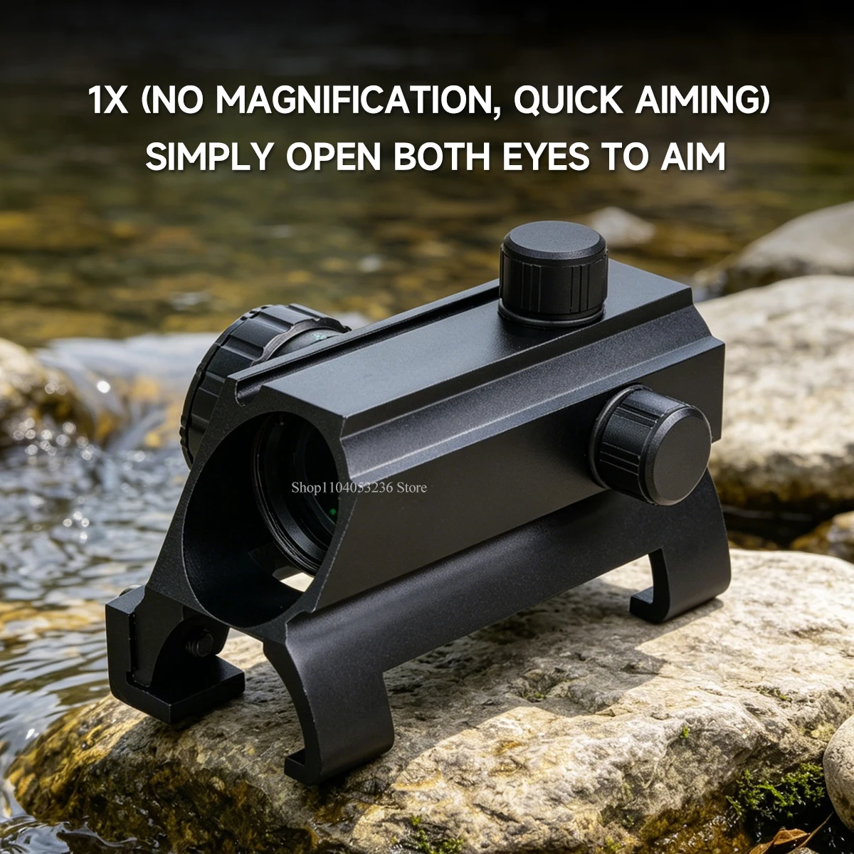 Mira reflex táctica óptica para Picatinny con brillo ajustable - imagen 3
