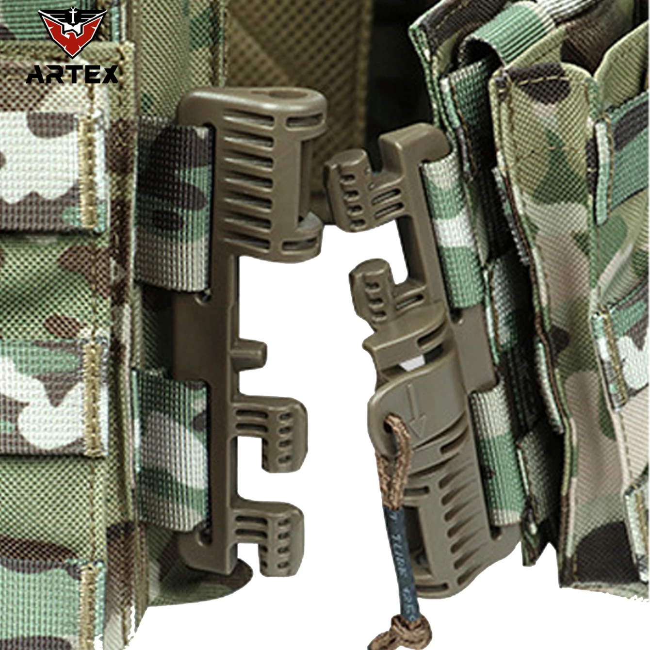 Chaleco táctico MOLLE con cintura fuerte y bolsillos laterales - imagen 4