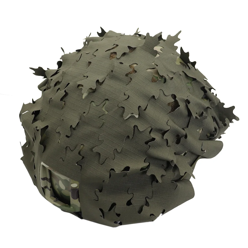 Cubierta táctica de casco rápido camuflaje 3D para Airsoft - imagen 4