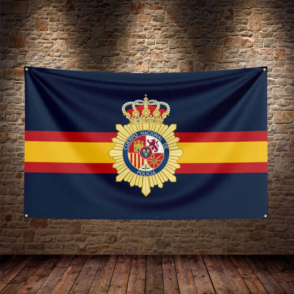 Bandera Policía Nacional de España para decoración de pared