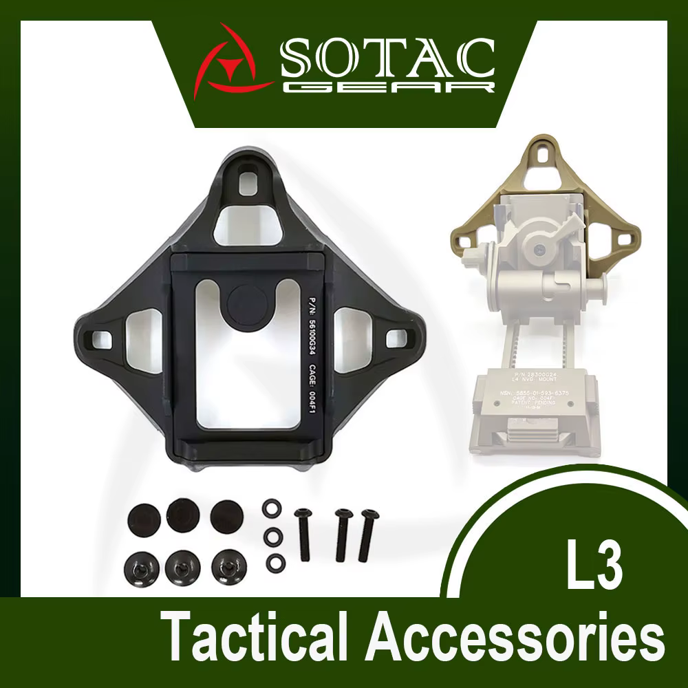 SOTAC Adaptador Anillo Montaje Casco NVG 3 orificios