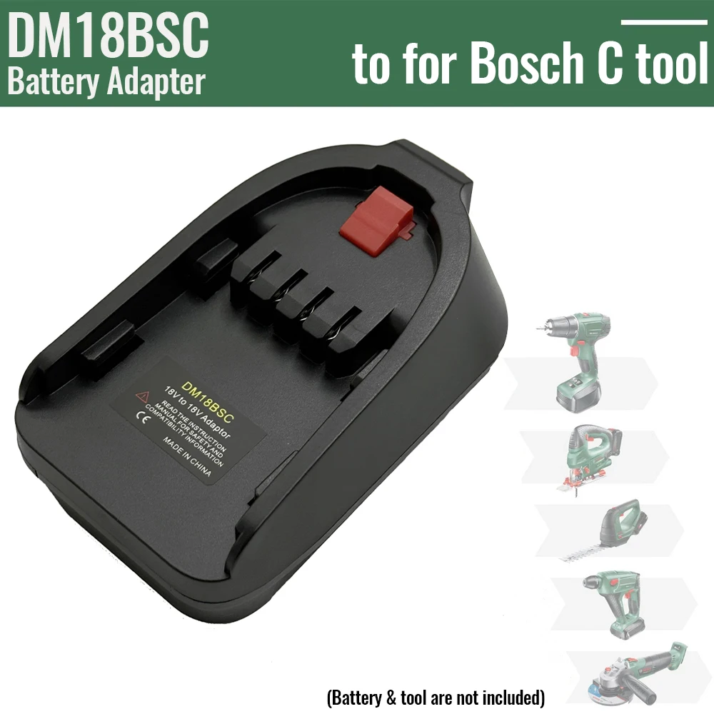 Adaptador batería Dewalt/Milwaukee a Bosch PBA Li-ion - imagen 3
