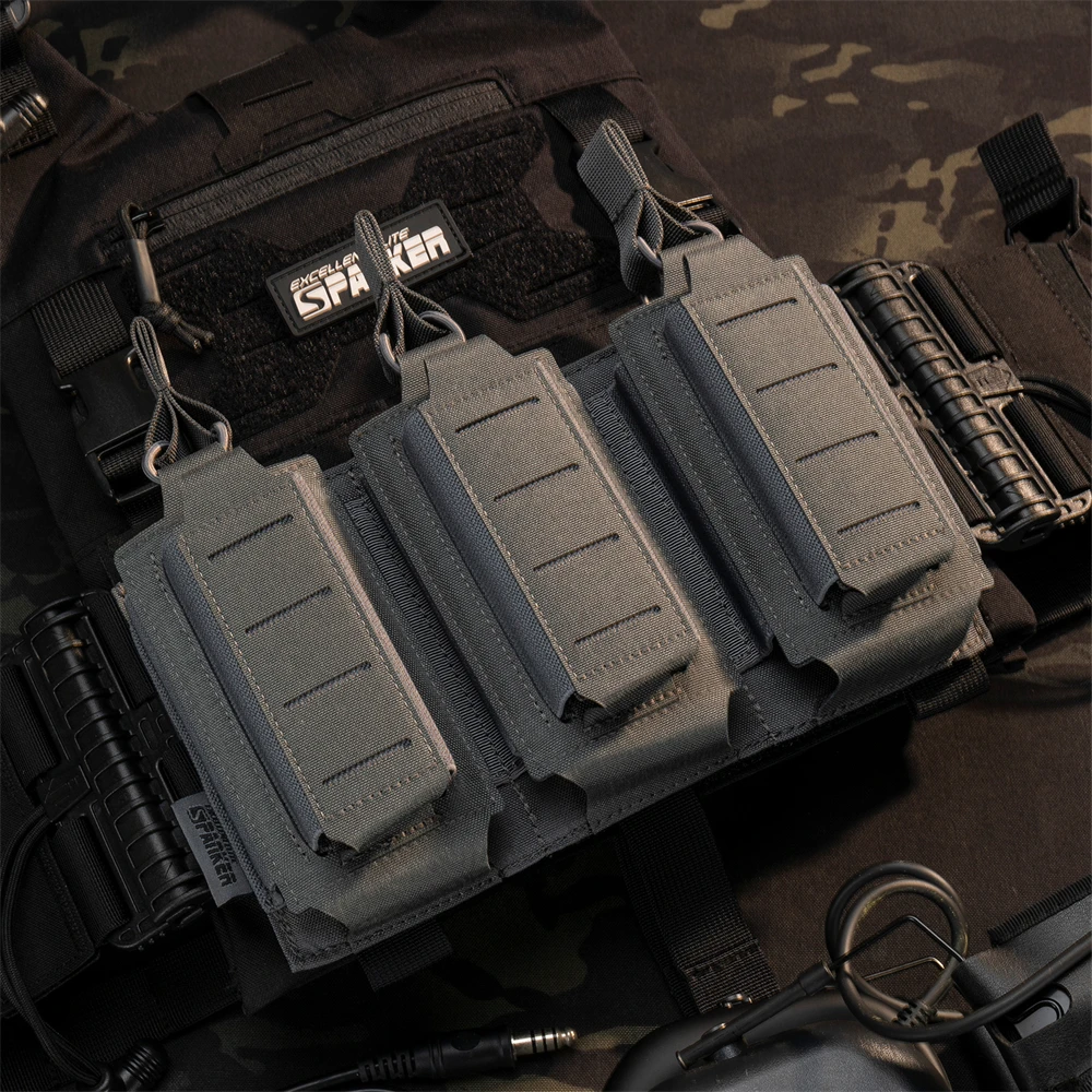 Bolsa portacargadores triple MOLLE – Airsoft M4 M16 AK táctica - imagen 4