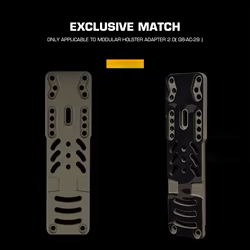 Adaptador funda de pistola modular para pierna Airsoft camuflaje