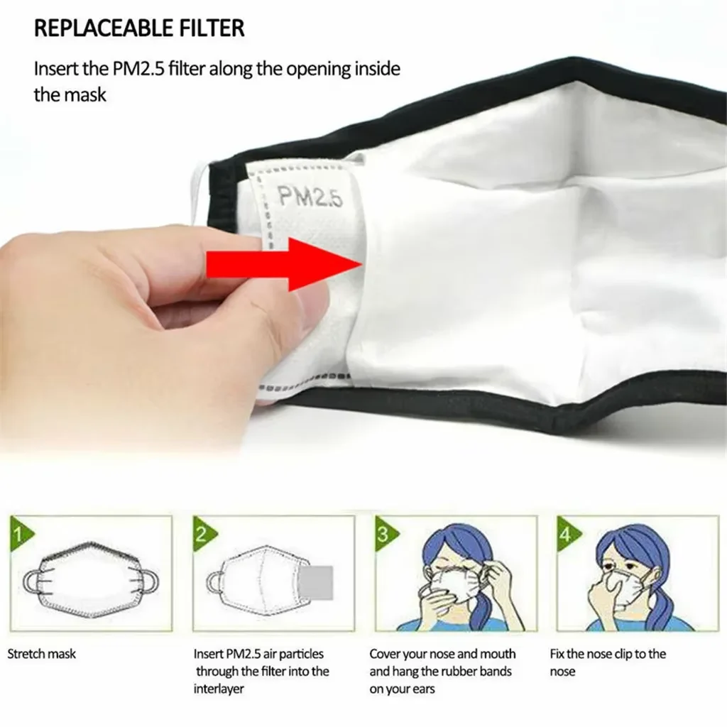 Mascarilla filtrante PM2.5 carbón activado – Protección adulto - imagen 5
