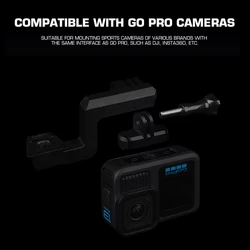 Soporte cámara 90° para casco táctico GoPro DJI Insta360