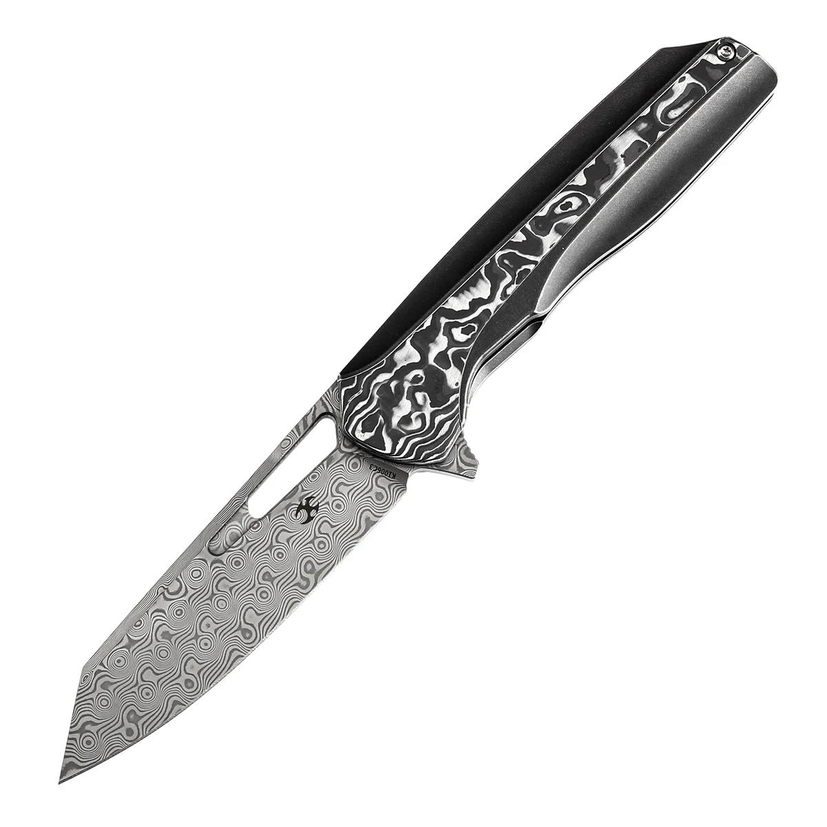 Kansept K1006 Shard – Navaja plegable de senderismo S35VN o Damasco - imagen 3