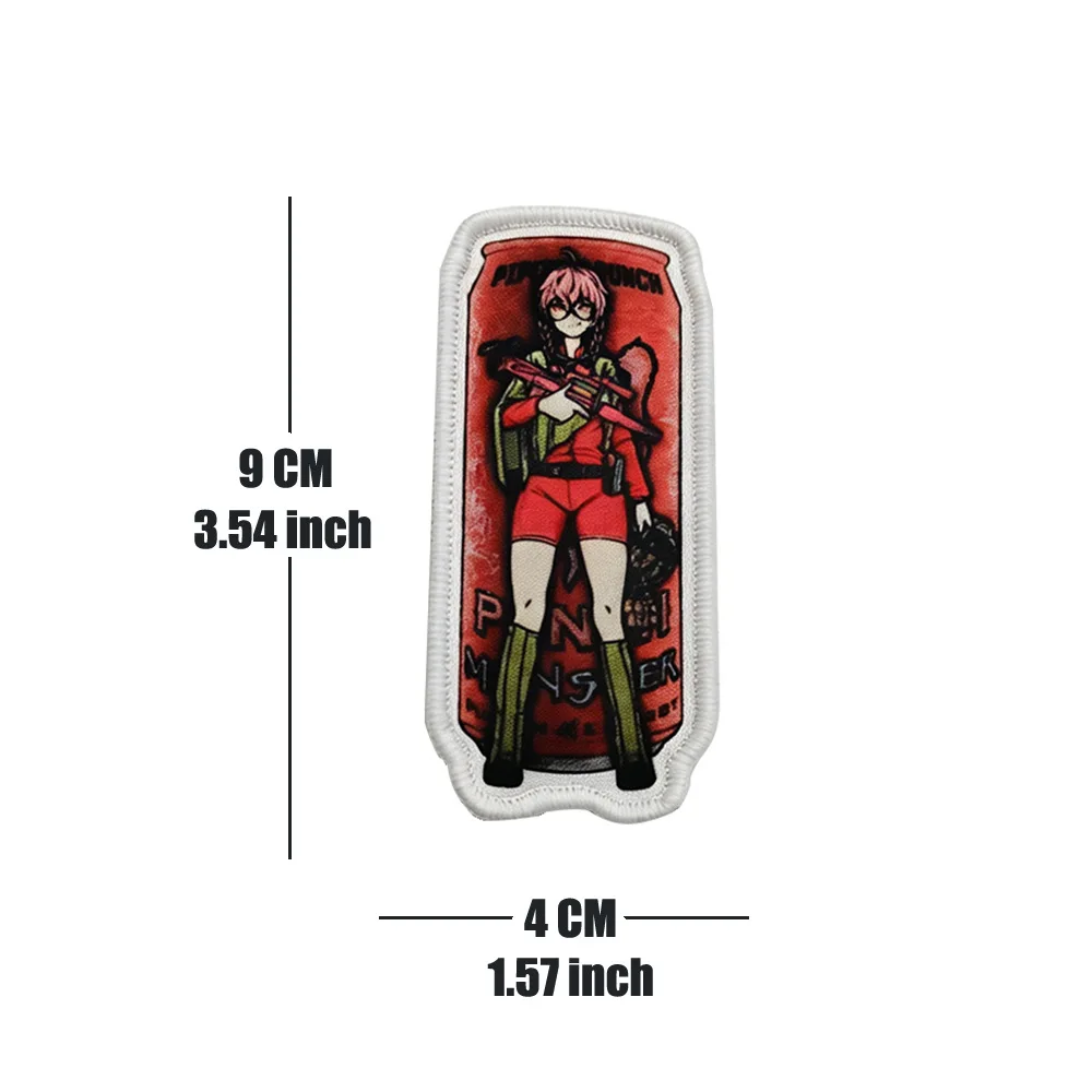 Parche táctico 2D gancho y bucle chica forma lata mochila funcional - imagen 5