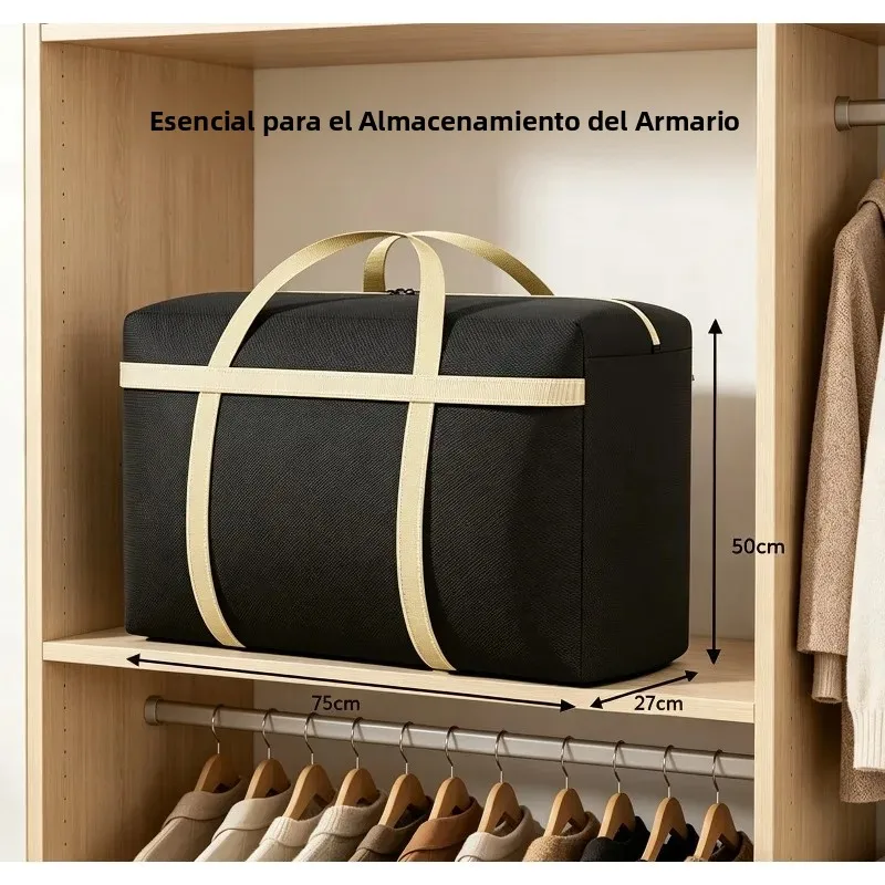 Bolsa de almacenamiento de lona gran capacidad con bolsillo serpiente - imagen 4