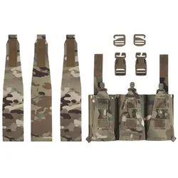 Bolsa táctica triple portacargadores para chaleco MOLLE