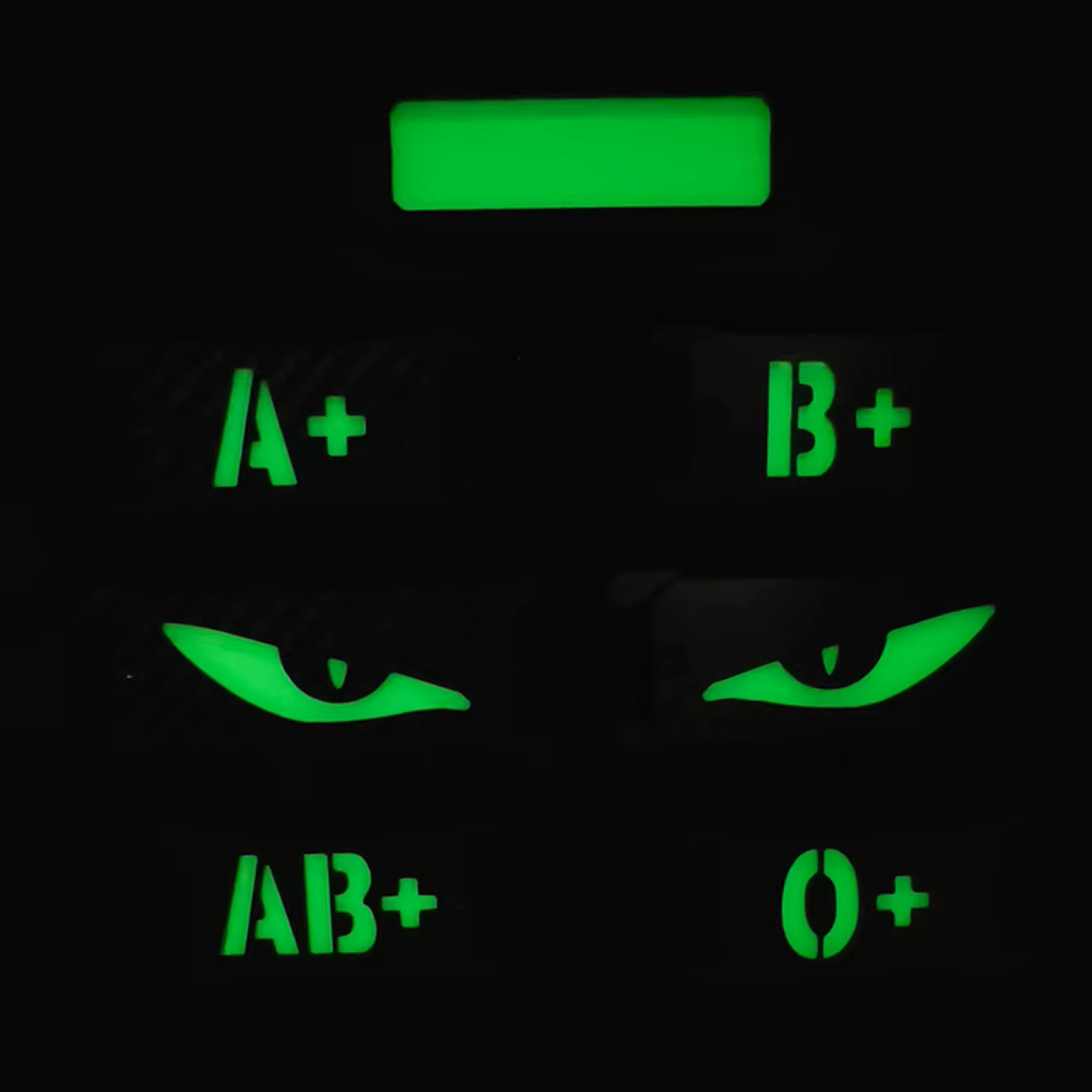 Fwoyonze marcador luminoso rojo fibra carbono MOLLE táctico - imagen 3