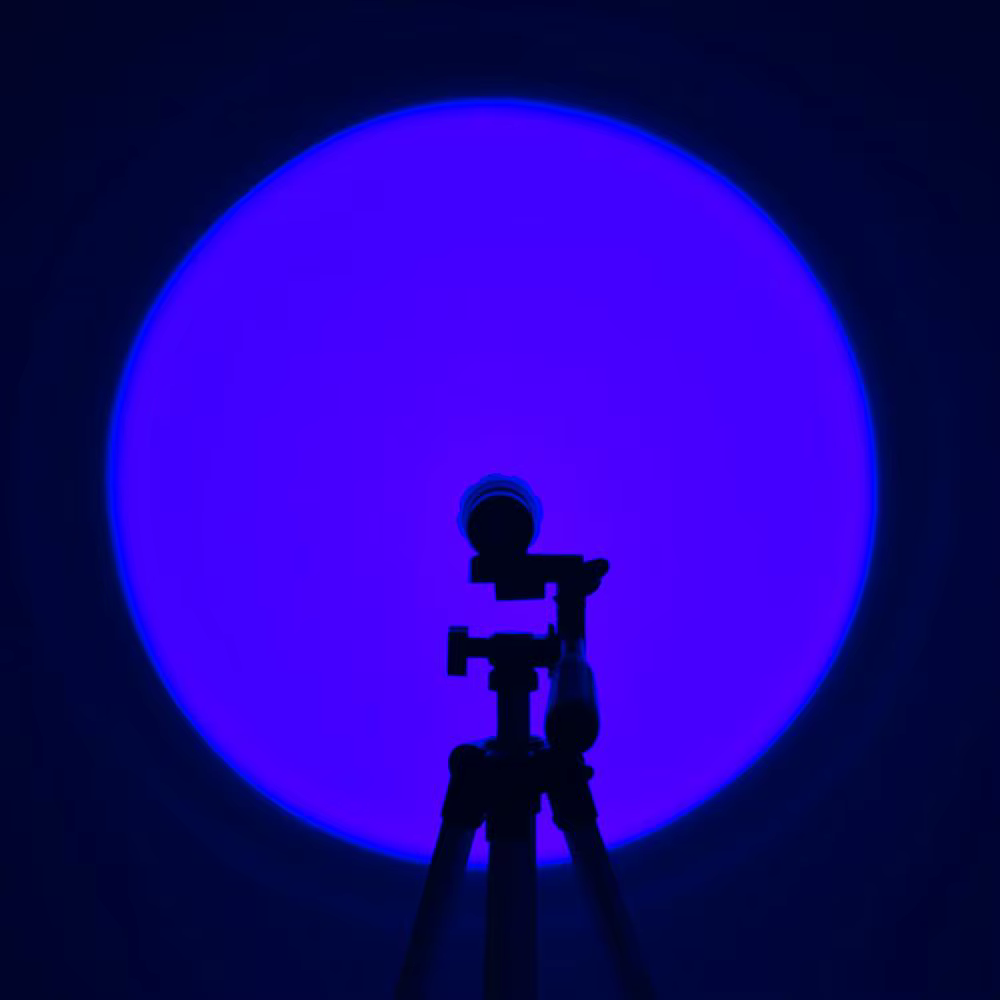Linterna táctica LED Zoom luz blanca y azul alta potencia exteriores - imagen 2